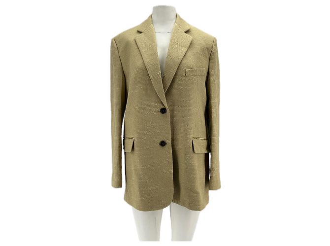 Autre Marque Blazer de algodón beige