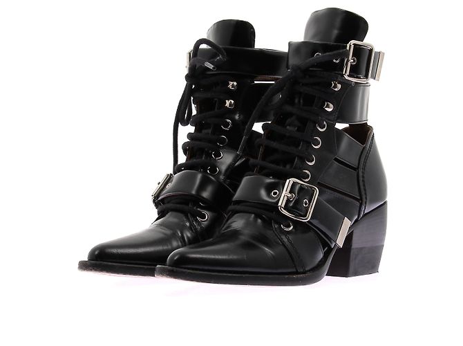 Chloé Schwarze Stiefelette mit Absatz