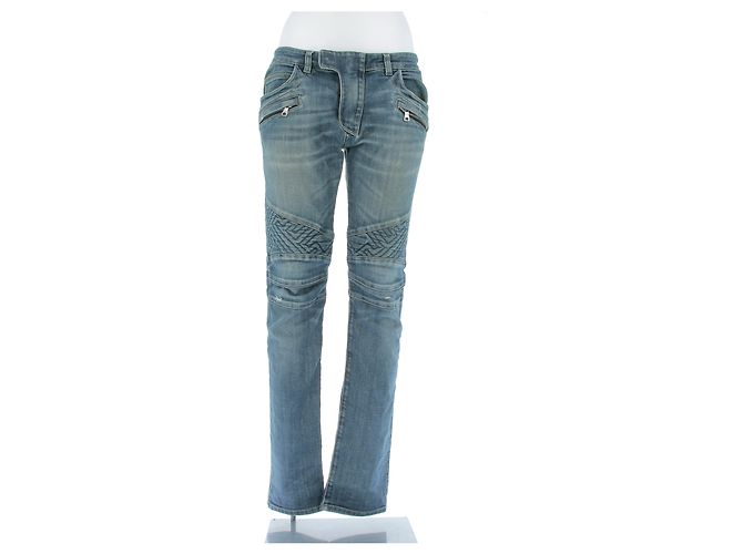 Balmain Jeans aus blauer Baumwolle