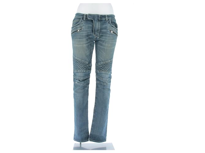 Vaqueros Balmain de algodón azul 