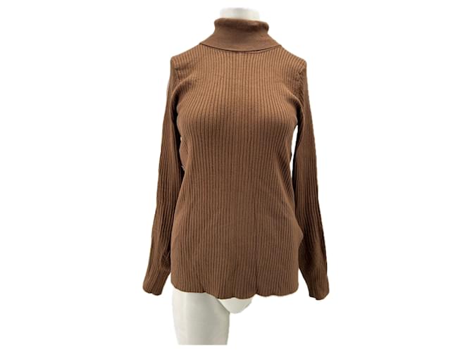 Autre Marque Brauner Rollkragenpullover 