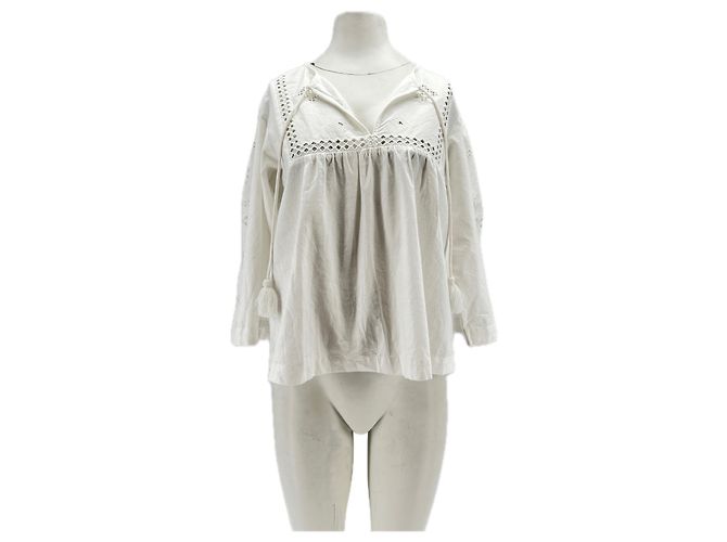 Blusa in cotone bianca Ba&Sh Bianco
