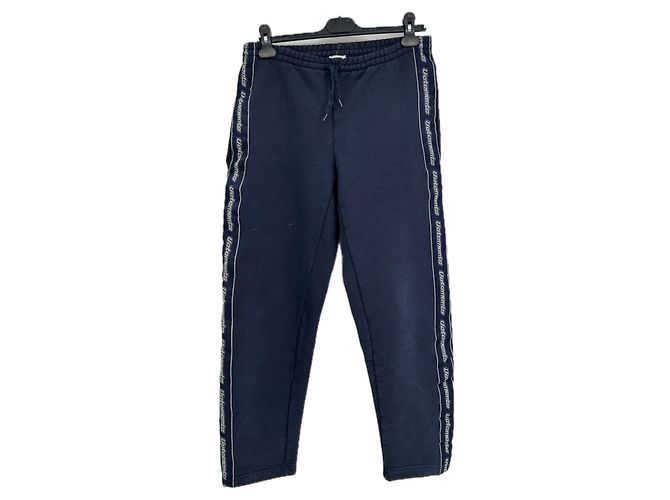 Autre Marque Pantalones de chándal azul marino DEMNA GVASALIA de algodón