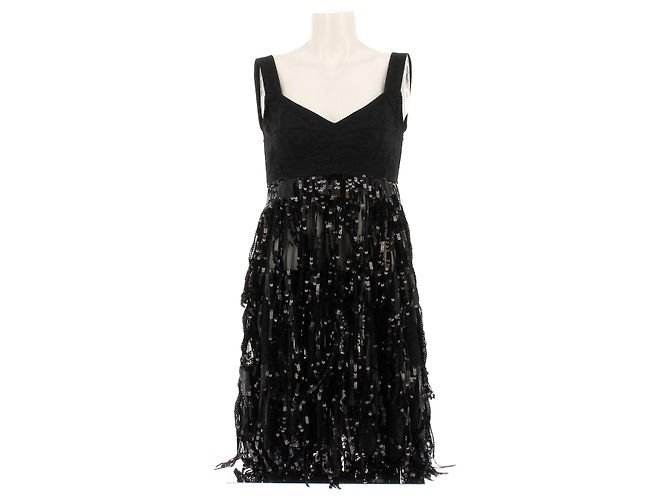 Robe à sequins noire Dolce & Gabbana 
