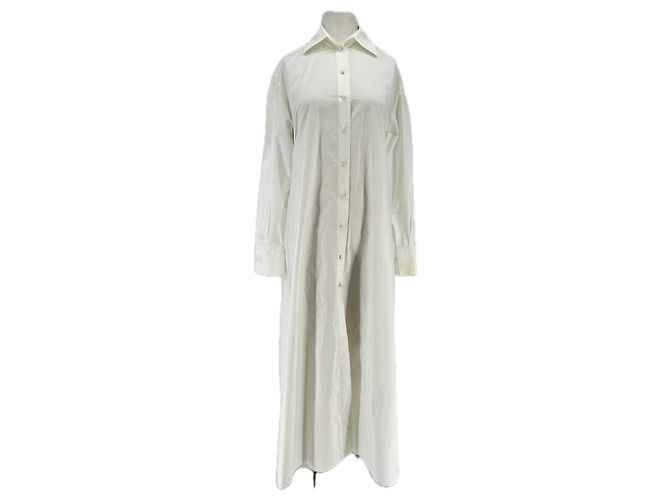Valentino Garavani Weißes langes Hemdkleid