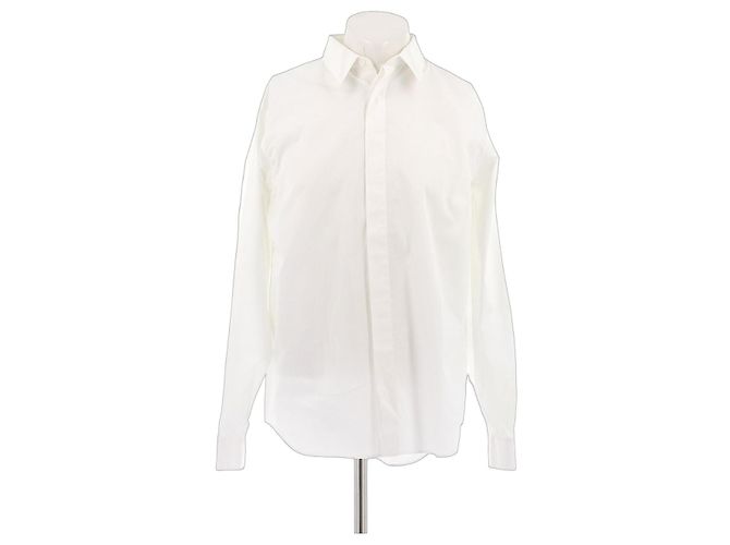 Camicia Dior CD bianca in cotone Bianco 