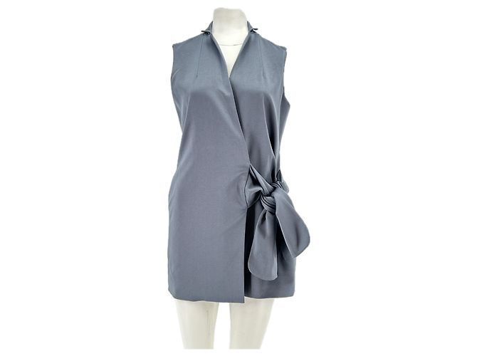 Autre Marque ELLIATT Graues Wollkleid mit Schleife
