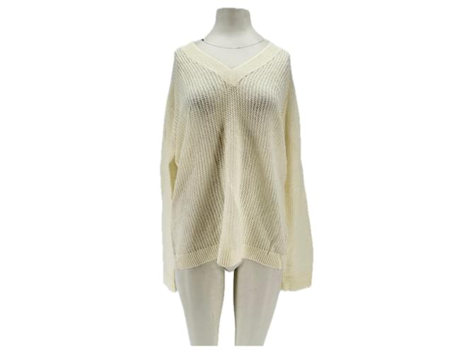 Autre Marque Weißer Wollpullover 440ME 