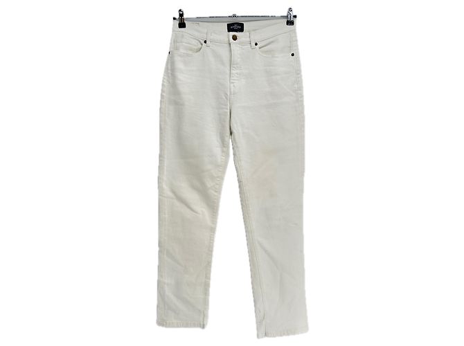 Jeans retos brancos Eric Bompard