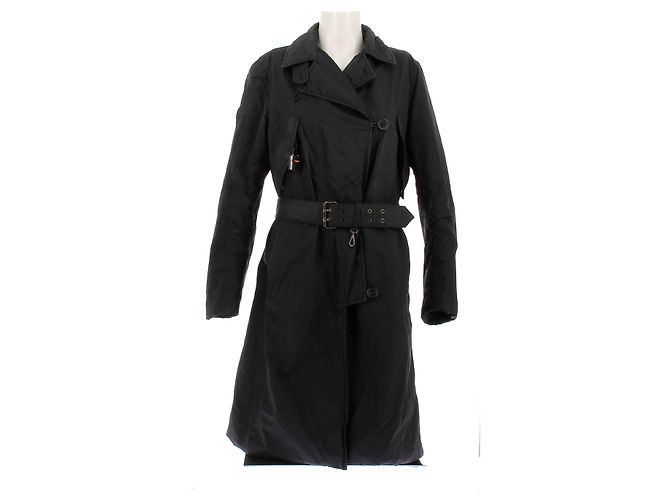 Prada Linea Rossa Parka in Schwarz mit Nylon-Gürtel