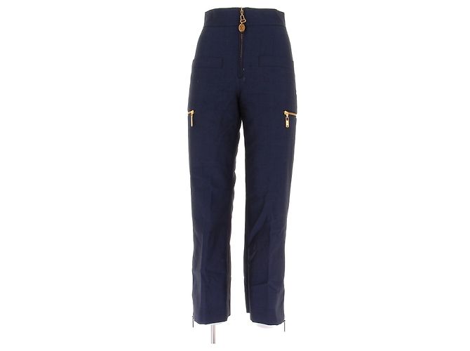 Louis Vuitton Wollhose marineblau