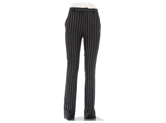 Pantaloni Louis Vuitton grigi a righe bianche Grigio