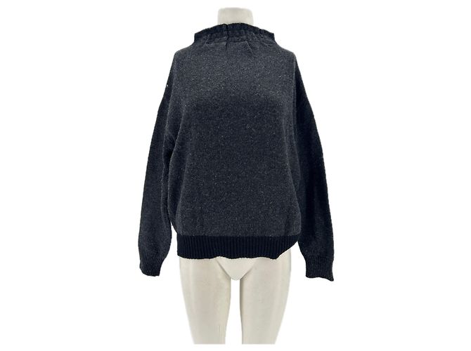 Cédric Charlier Wollpullover grau 