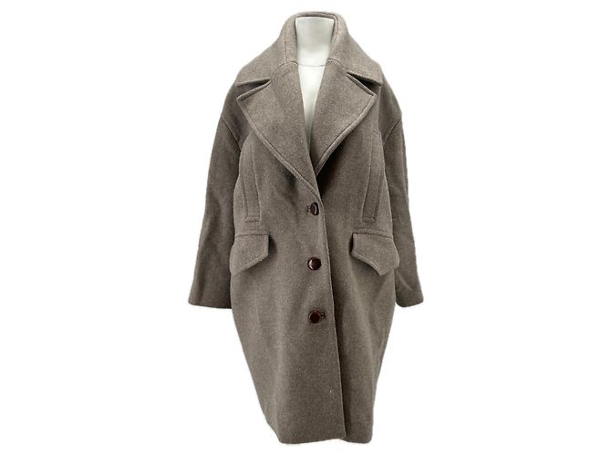 Iro brown wool coat