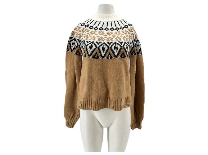 Autre Marque SAGE AND IVY Wollpullover Camel Größe 36 Kamel