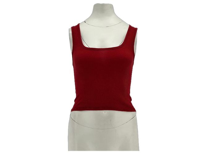 Autre Marque Top sin mangas rojo SKIMS de algodón M Roja