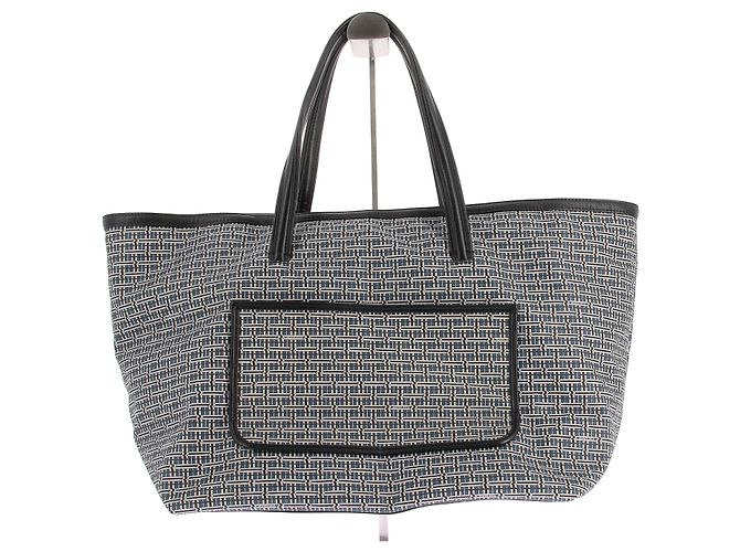 Autre Marque Bolsa tote MAISON RAVN de lona estampada preta