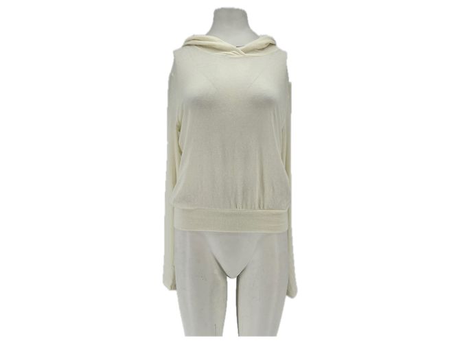 Autre Marque THE FRANKIE SHOP Kapuzenpullover Creme Beige 
