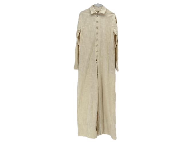 Autre Marque Mono CLOE CASSANDRO beige efecto lino M