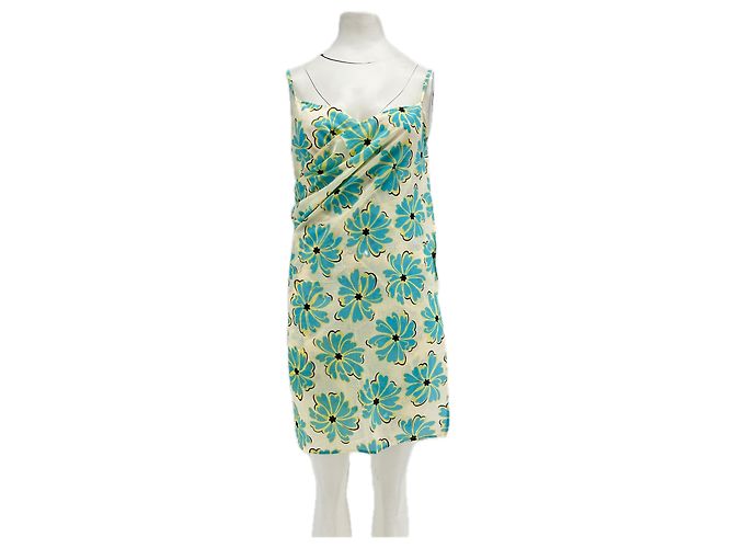 Autre Marque GIMAGUAS Zweifarbiges Sarongkleid Gelb