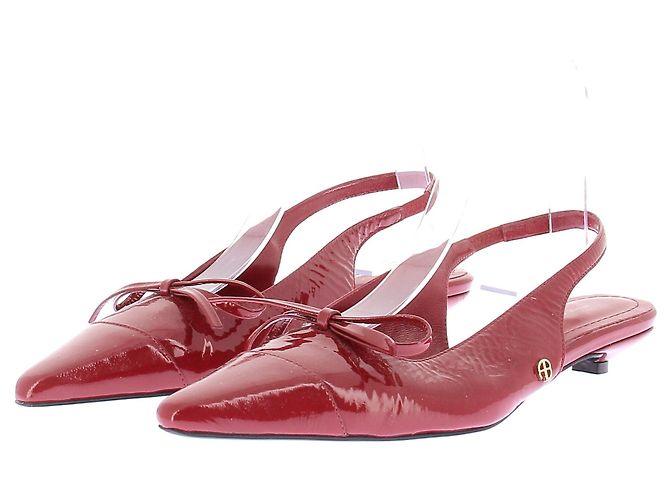 Mules Anine Bing de charol rojo Roja
