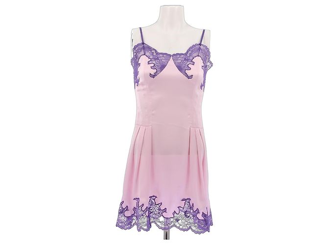 Paco Rabanne Babydoll Kleid Rosa Lila Pink