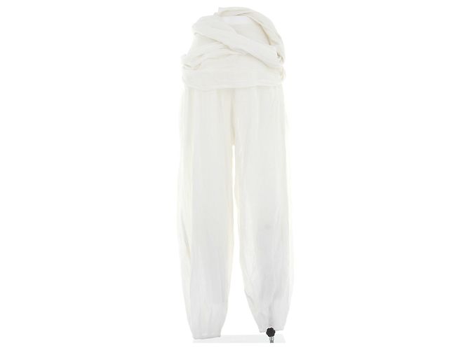 Pantalones anchos blancos Laurence Bras de algodón Talla 36