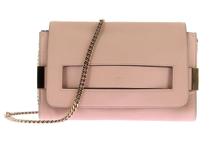 Chloé Bolsa de ombro de couro 'Elle' Rosa