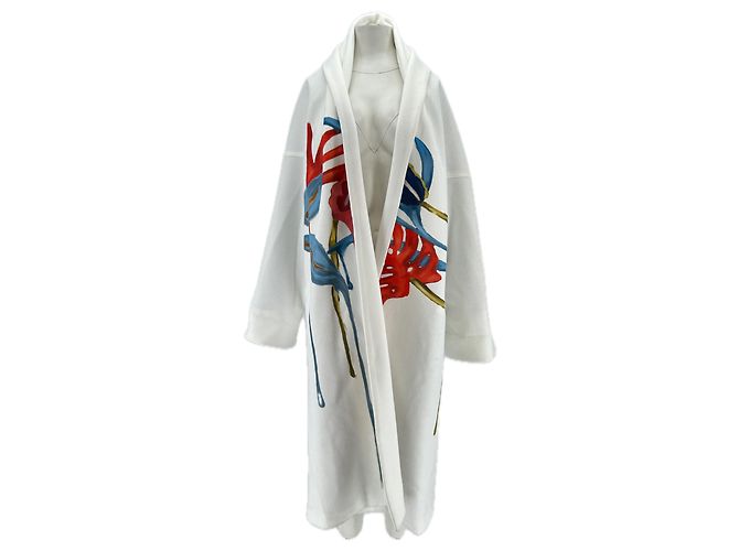 Stella Jean Weißer Kimono mit Druck