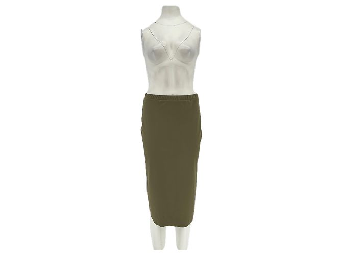 Autre Marque THE FRANKIE SHOP Midikleid Khaki