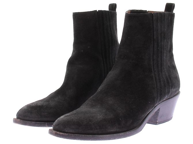 Sartore Bottines à talons noires Black