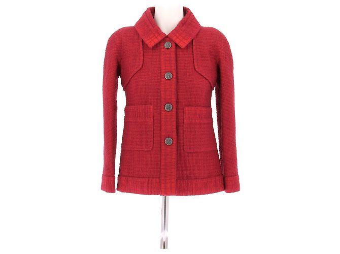 Chanel Tweedjacke rot