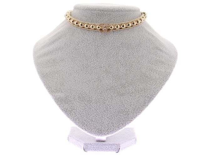 Collar Chanel dorado chapado en oro