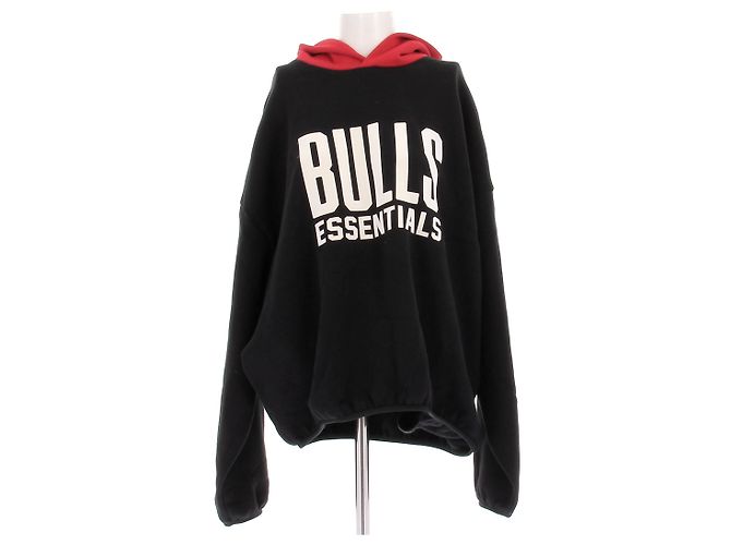 Fear of God Essentials Hoodie Schwarz Rot