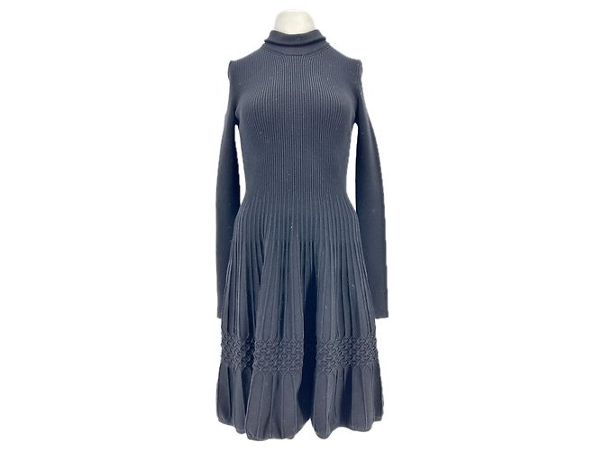 Dsquared2 Schwarzes Viscose Kleid