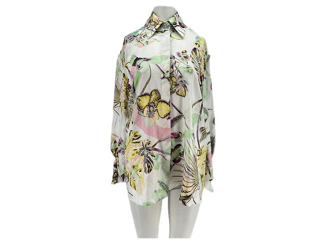 Camicia di seta Genny bianca