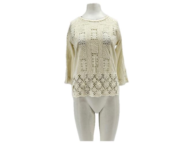 Zadig & Voltaire Blusa blanco roto