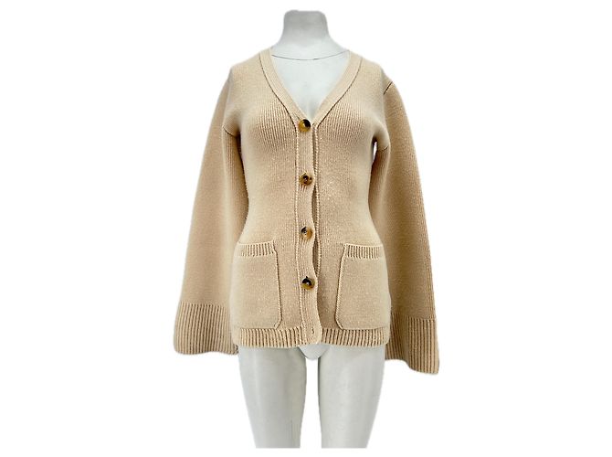 Khaite Cremefarbener Cashmere-Cardigan Beige