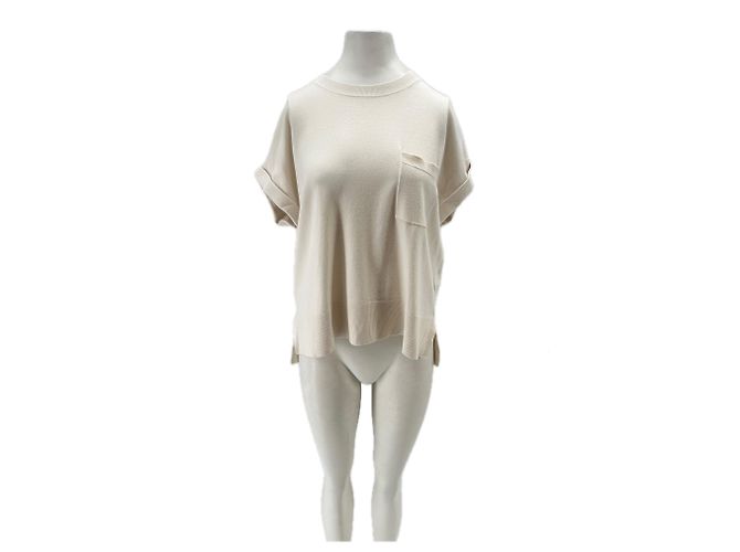 Autre Marque Top crema senza maniche Beige