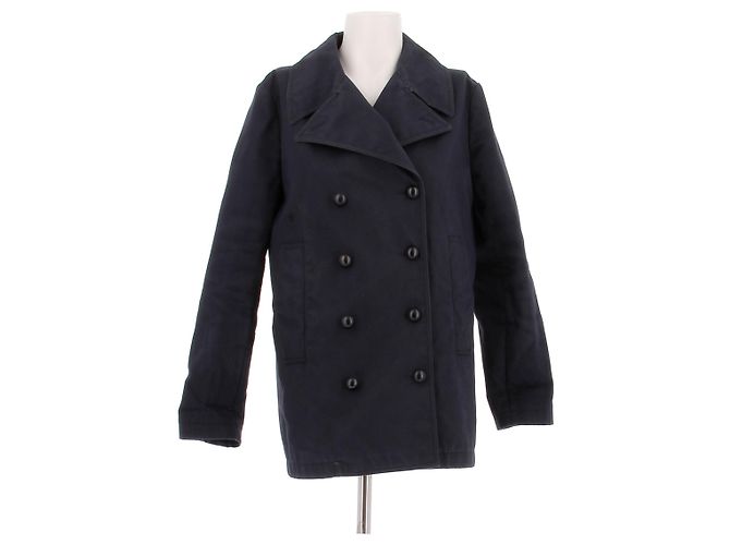 Giacca pea in cotone blu navy Christian Dior