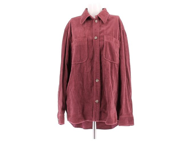 Isabel Marant Camisa de pana burdeos