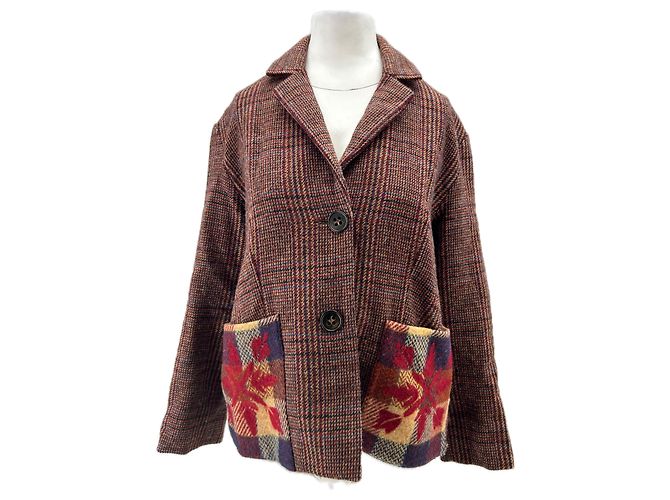 Autre Marque VICTOIRE Wollblazer in Rot