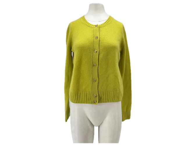 Autre Marque Grüner Cashmere-Cardigan