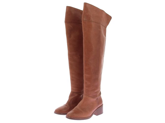 Vanessa Bruno Bottes en cuir marron