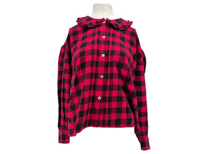 Camicia a quadri rossa e nera Polo Ralph Lauren Cotone S Rosso