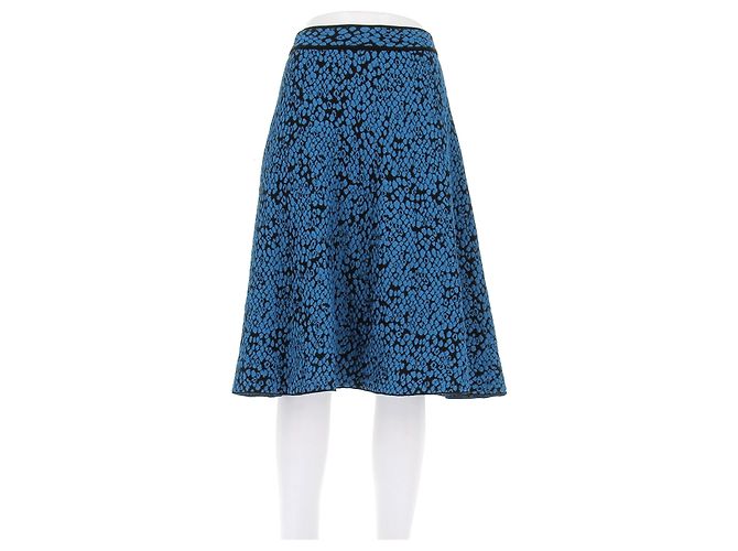 M Missoni Strickrock in Blau und Schwarz