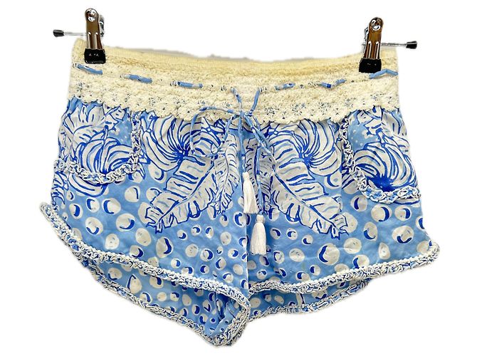 Autre Marque POUPETTE ST BARTH Seidenshorts Blau