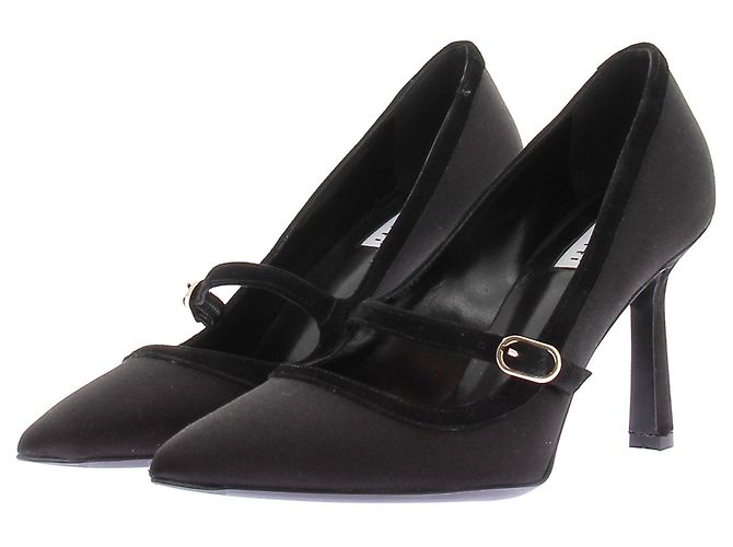 Autre Marque Décolleté neri in satin Nero