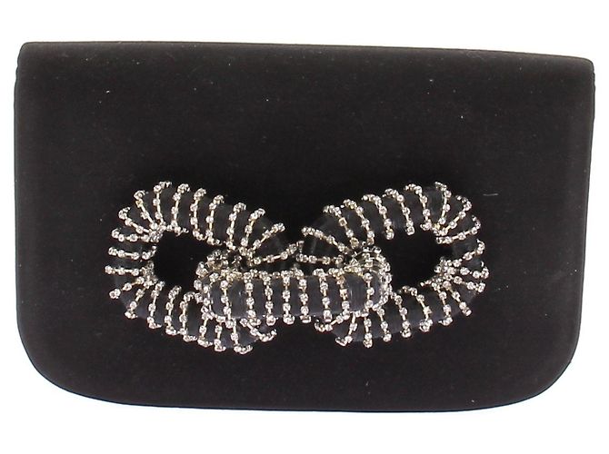 Autre Marque Borsa SERENA UZIYEL nera con strass Nero