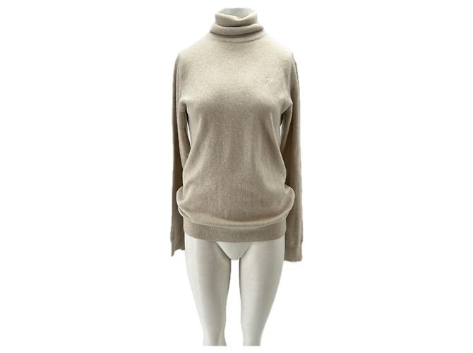 Roberto Cavalli Beige Rollkragenpullover aus Wolle 